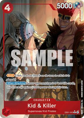 Kid & Killer (Alternate Art) card from Extra Booster: Memorial Collection