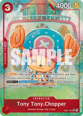 Tony Tony.Chopper (Alternate Art) card from Extra Booster: Memorial Collection