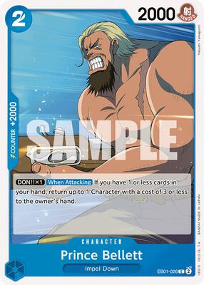 Prince Bellett card from Extra Booster: Memorial Collection