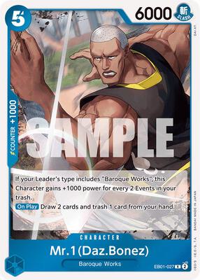 Mr. 1 (Daz.Bonez) card from Extra Booster: Memorial Collection