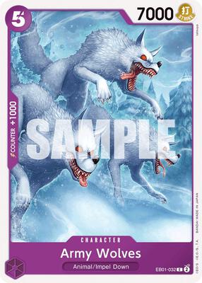 Army Wolves card from Extra Booster: Memorial Collection