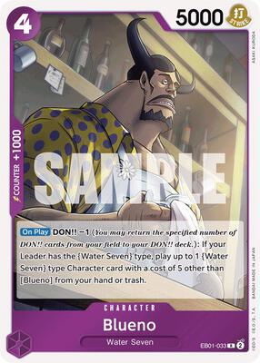 Blueno (033) card from Extra Booster: Memorial Collection