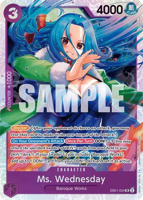 Ms. Wednesday card from Extra Booster: Memorial Collection