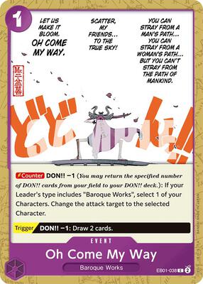 Oh Come My Way card from Extra Booster: Memorial Collection