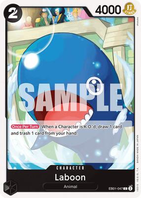 Laboon (047) card from Extra Booster: Memorial Collection