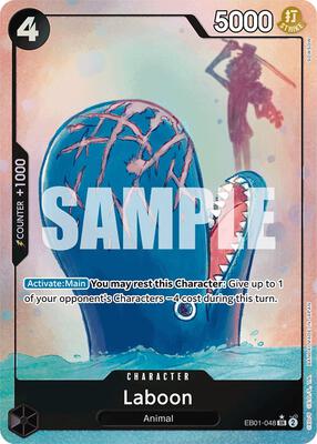 Laboon (048) (Alternate Art) card from Extra Booster: Memorial Collection