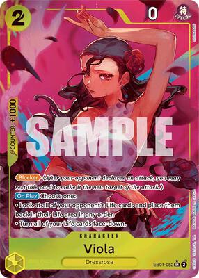 Viola (Alternate Art) card from Extra Booster: Memorial Collection