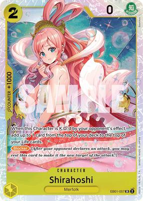 Shirahoshi card from Extra Booster: Memorial Collection