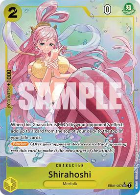 Shirahoshi (Alternate Art) card from Extra Booster: Memorial Collection