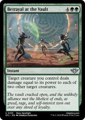 Betrayal at the Vault card from Outlaws of Thunder Junction