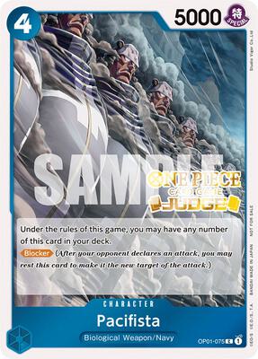 Pacifista (Judge Pack Vol. 3) card from One Piece Promotion Cards