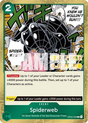 Spiderweb (Judge Pack Vol. 3) card from One Piece Promotion Cards