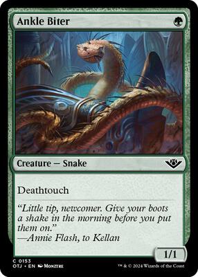 Ankle Biter card from Outlaws of Thunder Junction