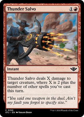 Thunder Salvo card from Outlaws of Thunder Junction