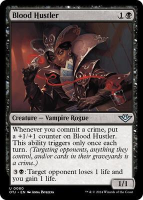 Blood Hustler card from Outlaws of Thunder Junction