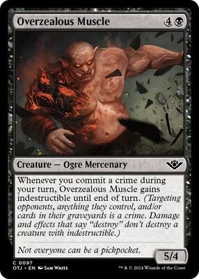 Overzealous Muscle card from Outlaws of Thunder Junction