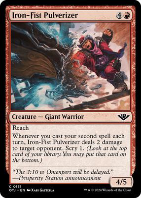 Iron-Fist Pulverizer card from Outlaws of Thunder Junction