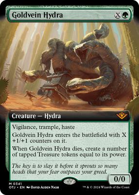 Goldvein Hydra (Extended Art) card from Outlaws of Thunder Junction