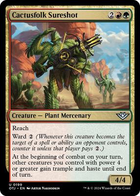 Cactusfolk Sureshot card from Outlaws of Thunder Junction