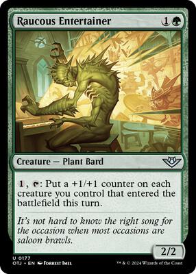 Raucous Entertainer card from Outlaws of Thunder Junction