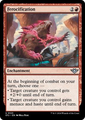 Ferocification card from Outlaws of Thunder Junction