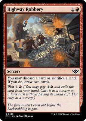 Highway Robbery card from Outlaws of Thunder Junction