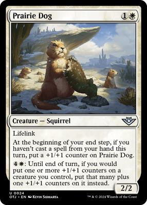 Prairie Dog card from Outlaws of Thunder Junction