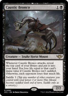 Caustic Bronco card from Outlaws of Thunder Junction