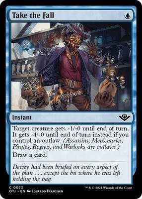 Take the Fall card from Outlaws of Thunder Junction
