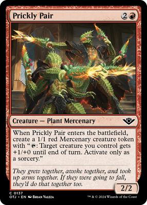Prickly Pair card from Outlaws of Thunder Junction
