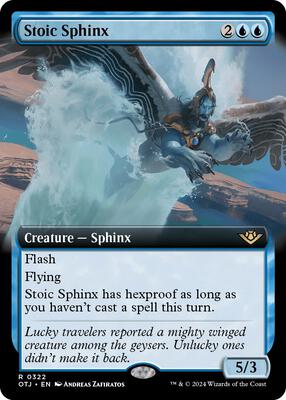 Stoic Sphinx (Extended Art) card from Outlaws of Thunder Junction