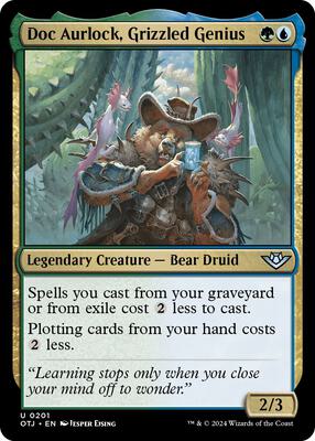 Doc Aurlock, Grizzled Genius card from Outlaws of Thunder Junction