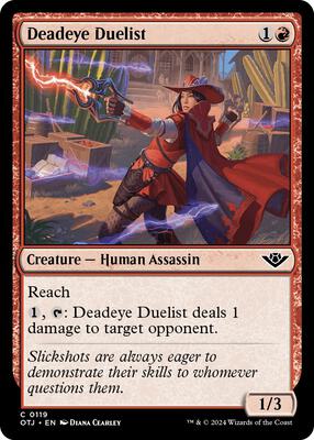 Deadeye Duelist card from Outlaws of Thunder Junction