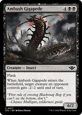 Ambush Gigapede card from Outlaws of Thunder Junction