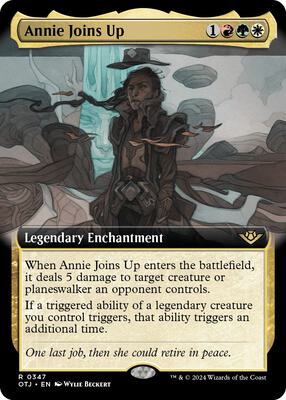 Annie Joins Up (Extended Art) card from Outlaws of Thunder Junction
