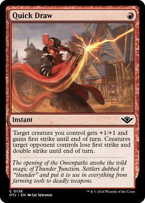 Quick Draw card from Outlaws of Thunder Junction