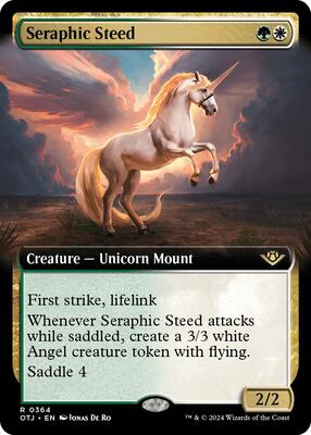 Seraphic Steed (Extended Art) card from Outlaws of Thunder Junction