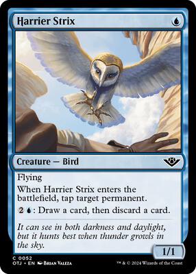 Harrier Strix card from Outlaws of Thunder Junction