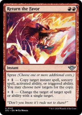 Return the Favor card from Outlaws of Thunder Junction
