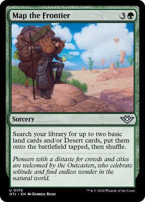 Map the Frontier card from Outlaws of Thunder Junction