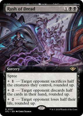 Rush of Dread (Extended Art) card from Outlaws of Thunder Junction
