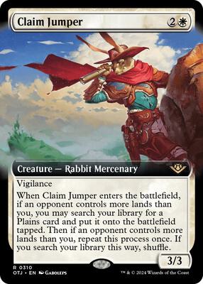 Claim Jumper (Extended Art) card from Outlaws of Thunder Junction