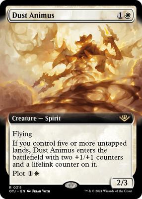 Dust Animus (Extended Art) card from Outlaws of Thunder Junction