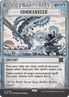 Commandeer card from Outlaws of Thunder Junction: Breaking News