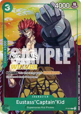 Eustass"Captain"Kid (Offline Regional 2024 Vol. 2) [Winner] card from One Piece Promotion Cards