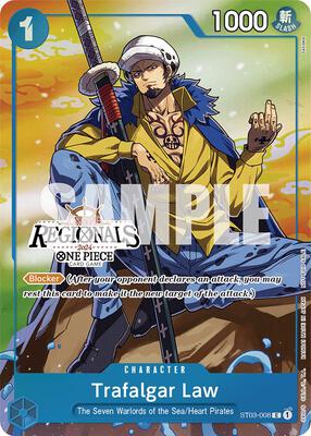 Trafalgar Law (Online Regional 2024 Vol. 2) [Participant] card from One Piece Promotion Cards