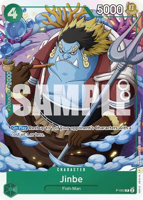 Jinbe (Event Pack Vol. 4) card from One Piece Promotion Cards