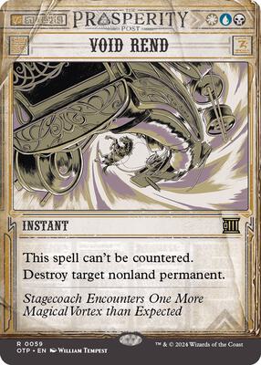 Void Rend card from Outlaws of Thunder Junction: Breaking News