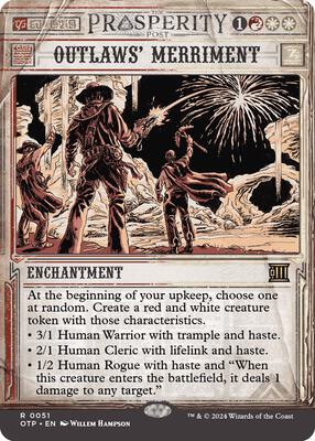 Outlaws' Merriment card from Outlaws of Thunder Junction: Breaking News