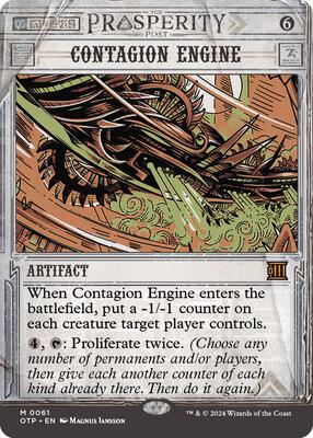 Contagion Engine card from Outlaws of Thunder Junction: Breaking News